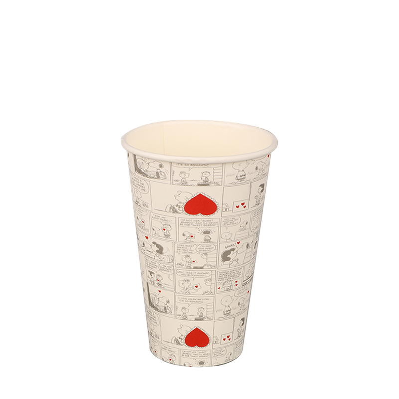 8oz 방수 단일 벽 뜨거운 종이컵