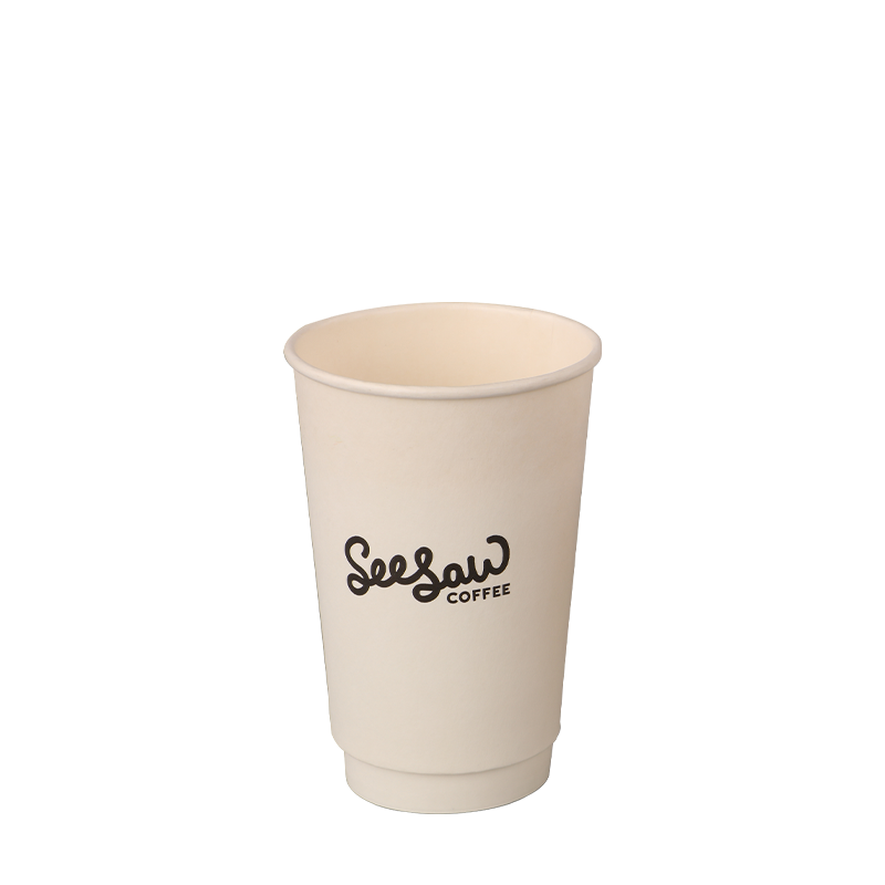 6oz 이중 벽 뜨거운 커피 종이컵