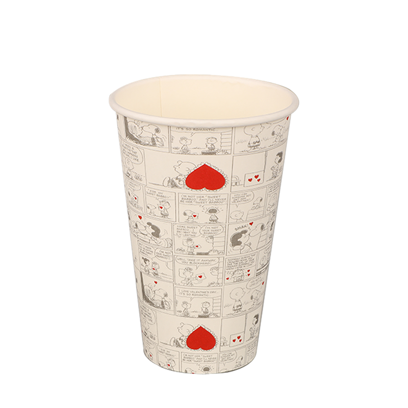 12oz 퇴비화 가능한 단일 벽 종이컵
